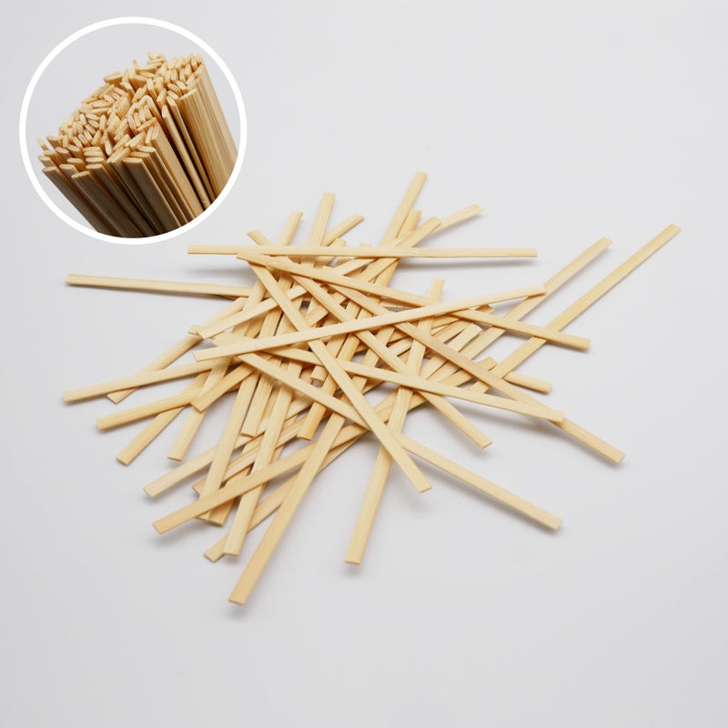 Party Essentials Bamboo 5.5" Coffee Stirrers/Beverage Stir Sticks, 1000-Count, Natural - Image 3